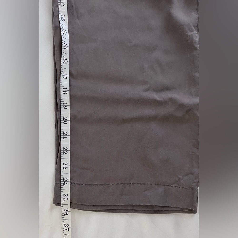 For The Republic Wide Leg Pants Taupe Tencel Lightweight Women’s XL Cropped - Picture 10 of 10